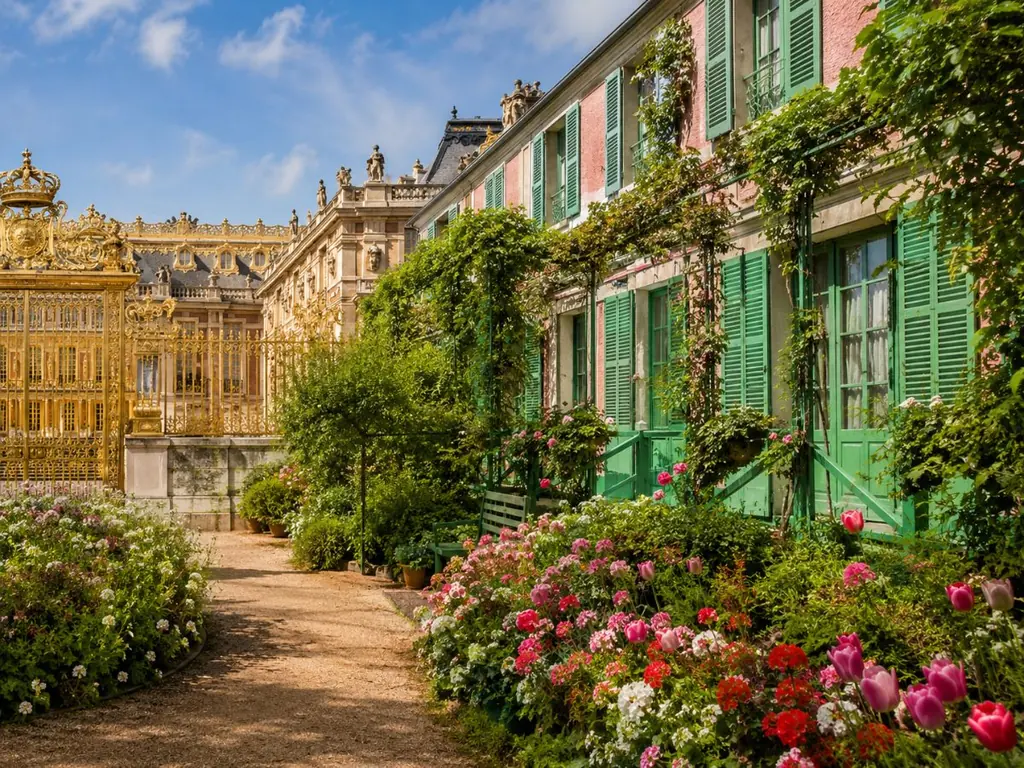 Ab Paris: Giverny und Schloss Versailles, geführte Tagestour