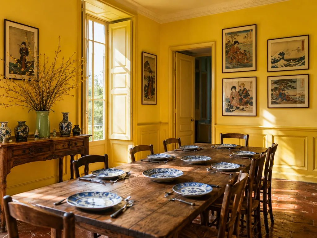 Gelbes Esszimmer im Haus Monets